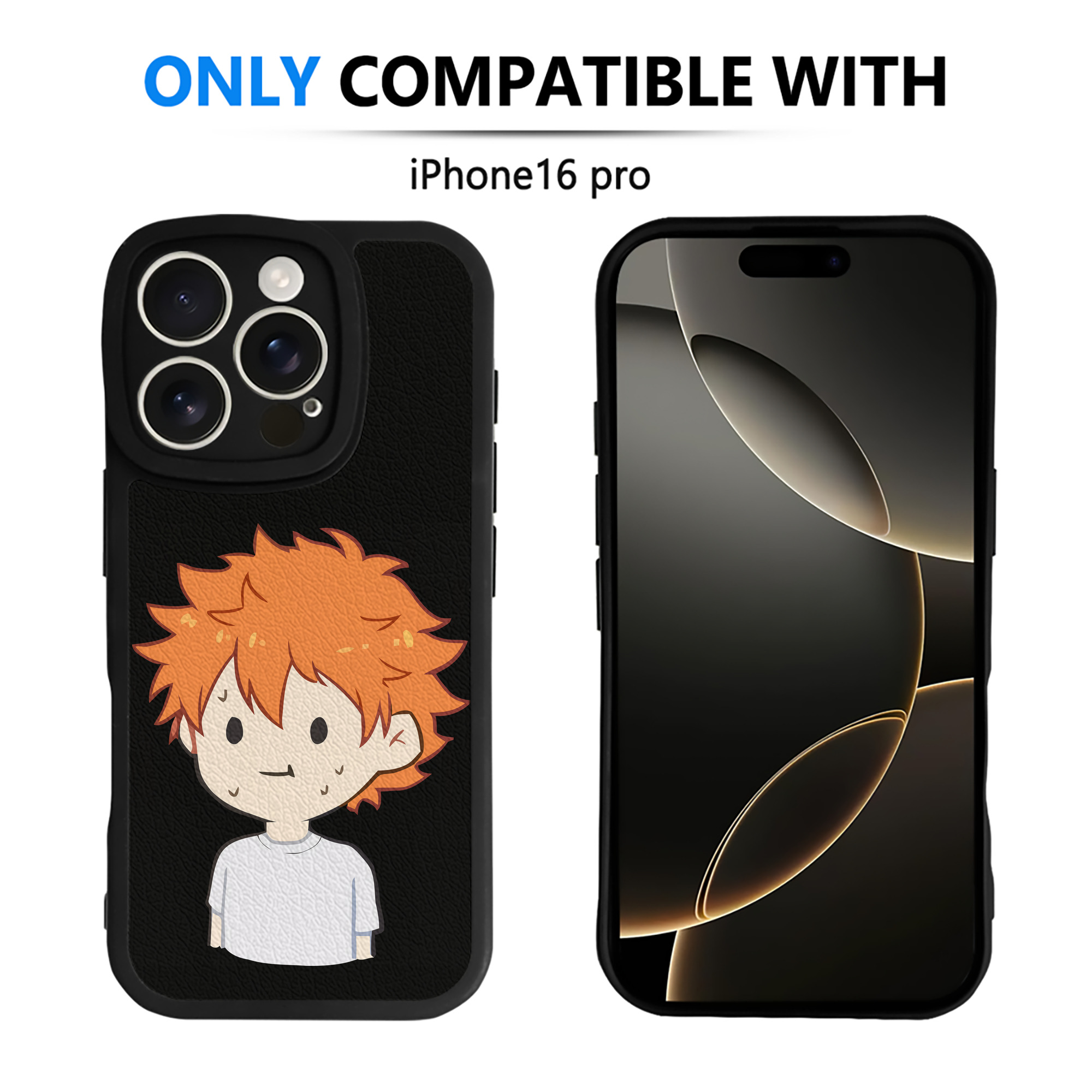 （画像用） ハイキュー!! Haikyu!! 【iPhone 16シリーズ対応】シリコンスマホケース（レザー調） 材質：シリコン